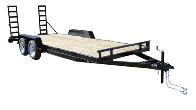7×20 Utility Trailer with 6-Inch Channel A-Frame Tongue & Fold-Up Ramps